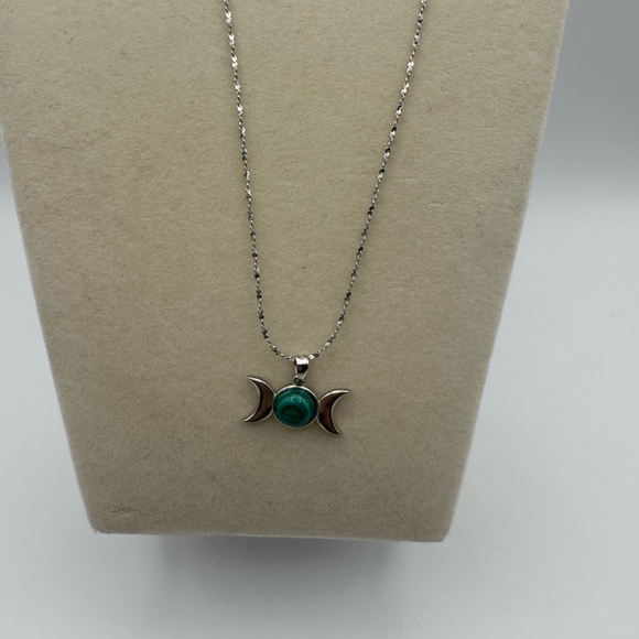 Triple Moon Pendant Necklace - Picture 2 of 7